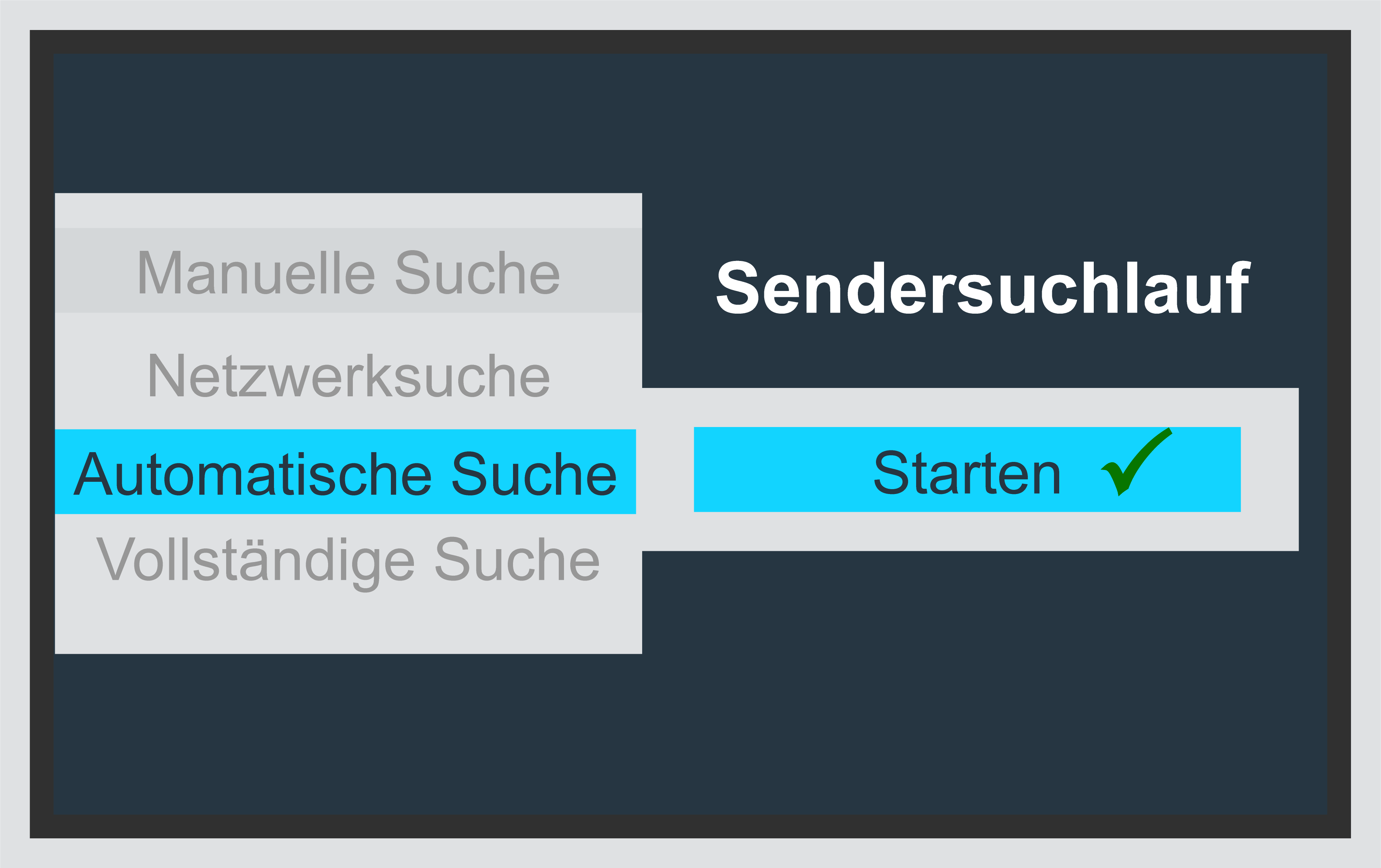 Sendersuchlauf Schritt 4
