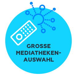 Grosse Mediathekenauswahl.